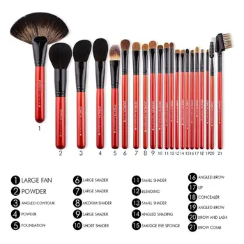 21Pcs Natural Goat Hair Makeup Brushes Set Powder Foundation Eyeshadow Eyebrow Professional Make Up Tools T4MB
21Pcs Natural Goat Hair Makeup Brushes Set Powder Foundation Eyeshadow Eyebrow Professional Make Up Tools T4MB