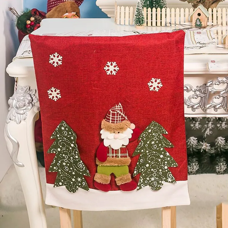 3D Santa Clause Doll Christmas Chair Cover Case Gift Snowman Elk Xmas Party Dining Dinner Table Chair Back Cover Home Decor 2019
3D Santa Clause Doll Christmas Chair Cover Case Gift Snowman Elk Xmas Party Dining Dinner Table Chair Back Cover Home Decor 2019