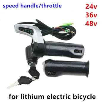 wholesale 36v/48v lithium electric bicycle adjust speed handle/gas handle/throttle with on/off key & battery indicator+left grip
wholesale 36v/48v lithium electric bicycle adjust speed handle/gas handle/throttle with on/off key & battery indicator+left grip