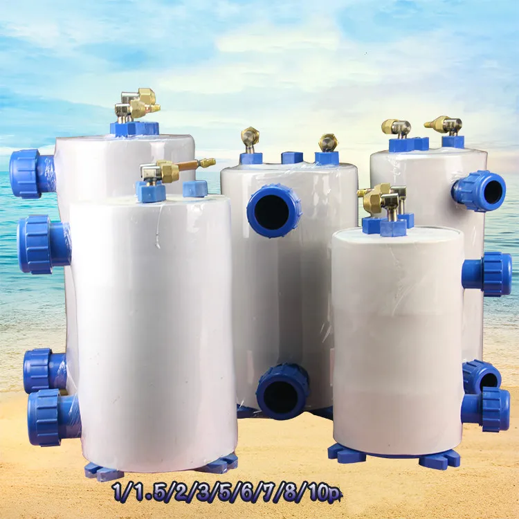 Pure titanium evaporator, 3.0HP water tank cold and warm pure titanium gun, seafood fish pond evaporator.
Pure titanium evaporator, 3.0HP water tank cold and warm pure titanium gun, seafood fish pond evaporator.