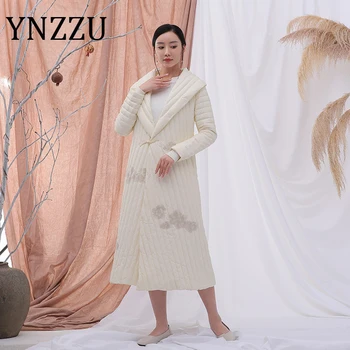 YNZZU Chinese Style Vintage Floral Embroidery Long Womens' Down Jacket 2020 Winter Buckle Large lapel Collar Down Coat A1512
YNZZU Chinese Style Vintage Floral Embroidery Long Womens' Down Jacket 2020 Winter Buckle Large lapel Collar Down Coat A1512