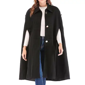 Winter Cloak Women Cashmere Soft Solid Lapel Button Capes Shawl Coat Ponchos Mujer Invierno Elegantes Cape Poncho Women
Winter Cloak Women Cashmere Soft Solid Lapel Button Capes Shawl Coat Ponchos Mujer Invierno Elegantes Cape Poncho Women