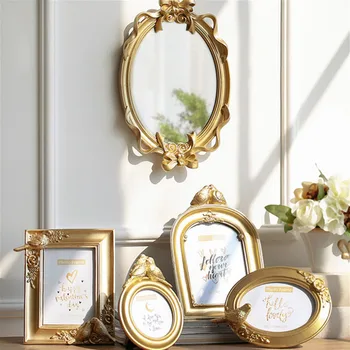 Luxury Embossed Photo Frames Gold Family Photo Holder Resin Bird Flower Frames for Pictures Home Photo Wall Decor Accessories
Luxury Embossed Photo Frames Gold Family Photo Holder Resin Bird Flower Frames for Pictures Home Photo Wall Decor Accessories