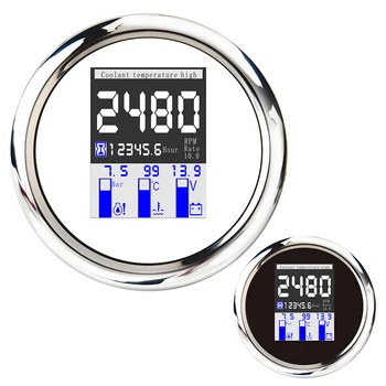 4 IN one Multi-functional 85mm Digital Tachometer Water Temp Gauge 0~10 Bar Waterproof Oil Pressure 9-32V With Alarm
4 IN one Multi-functional 85mm Digital Tachometer Water Temp Gauge 0~10 Bar Waterproof Oil Pressure 9-32V With Alarm