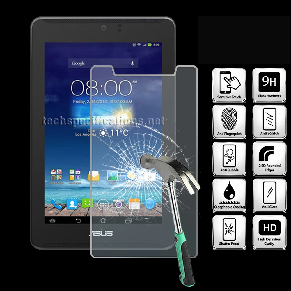 For ASUS Fonepad 7 LTE ME372CL ME7230CL 7" Tablet Tempered Glass Screen Protector Cover Explosion-Proof Anti-Scratch Screen Film
For ASUS Fonepad 7 LTE ME372CL ME7230CL 7" Tablet Tempered Glass Screen Protector Cover Explosion-Proof Anti-Scratch Screen Film