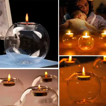 Candle Holder Candlestick Round Crystal Hollow Glass Transparent Party Shade Cover Desktop Home
Candle Holder Candlestick Round Crystal Hollow Glass Transparent Party Shade Cover Desktop Home