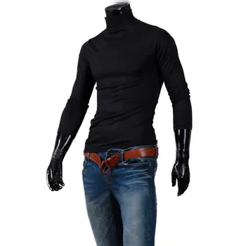 High Collar Long Sleeve Solid Color Basic Slim Warm Sweaters 2019 Men Autumn Winter Bottoming Sweater
High Collar Long Sleeve Solid Color Basic Slim Warm Sweaters 2019 Men Autumn Winter Bottoming Sweater