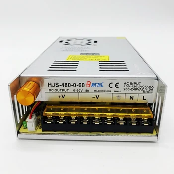 480W 8A 0-60V Adjustable Switching Power Supply HJS-480-0-60 DC voltage regulated SMPS with Digital Display 110/220VAC
480W 8A 0-60V Adjustable Switching Power Supply HJS-480-0-60 DC voltage regulated SMPS with Digital Display 110/220VAC