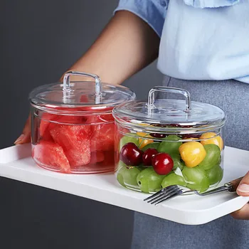 Heat-resistant Glass Bowl Transparent Fruit Dessert With Lid Candy Box Children's Salad Bowl Kitchen Food Storage Container
Heat-resistant Glass Bowl Transparent Fruit Dessert With Lid Candy Box Children's Salad Bowl Kitchen Food Storage Container