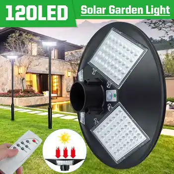 120W Led Solar Post Top Pole Light with Remote Control Outdoor Circular Area Lighting Fixture 12000LM Waterproof 6000K Daylight
120W Led Solar Post Top Pole Light with Remote Control Outdoor Circular Area Lighting Fixture 12000LM Waterproof 6000K Daylight