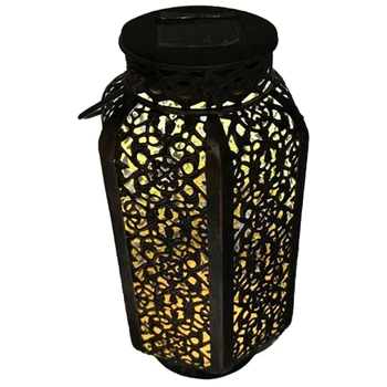 Wrought Iron Solar Lantern Portable Hollow Garden European-Style Table Lamp
Wrought Iron Solar Lantern Portable Hollow Garden European-Style Table Lamp