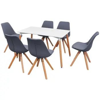 Modern Country Solid Wood Simple Dining Table And Chair Combination Large Household 1 Table Four Chairs Office Commercial Use
Modern Country Solid Wood Simple Dining Table And Chair Combination Large Household 1 Table Four Chairs Office Commercial Use