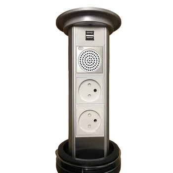 Israel Plug Electrical Automatic Pop Up Lifting Socket with 2 Plug Power,2 USB Charger Ports, Bluetooth Speaker Desktop Socket
Israel Plug Electrical Automatic Pop Up Lifting Socket with 2 Plug Power,2 USB Charger Ports, Bluetooth Speaker Desktop Socket