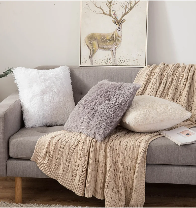 Pure Color Soft Fur Plush Cushion Cover Shaggy Fluffy Sea Lion Velvet Throw Pillow Cases For Sofa Bed Home Decorative Pillowcase
Pure Color Soft Fur Plush Cushion Cover Shaggy Fluffy Sea Lion Velvet Throw Pillow Cases For Sofa Bed Home Decorative Pillowcase