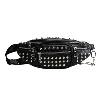 Rivet Women Waist Pack Brand Designer Female PU Leather Waist Bag Sling Phone Fanny Pack Chest Bags Shoulder Crossbody Bags
Rivet Women Waist Pack Brand Designer Female PU Leather Waist Bag Sling Phone Fanny Pack Chest Bags Shoulder Crossbody Bags