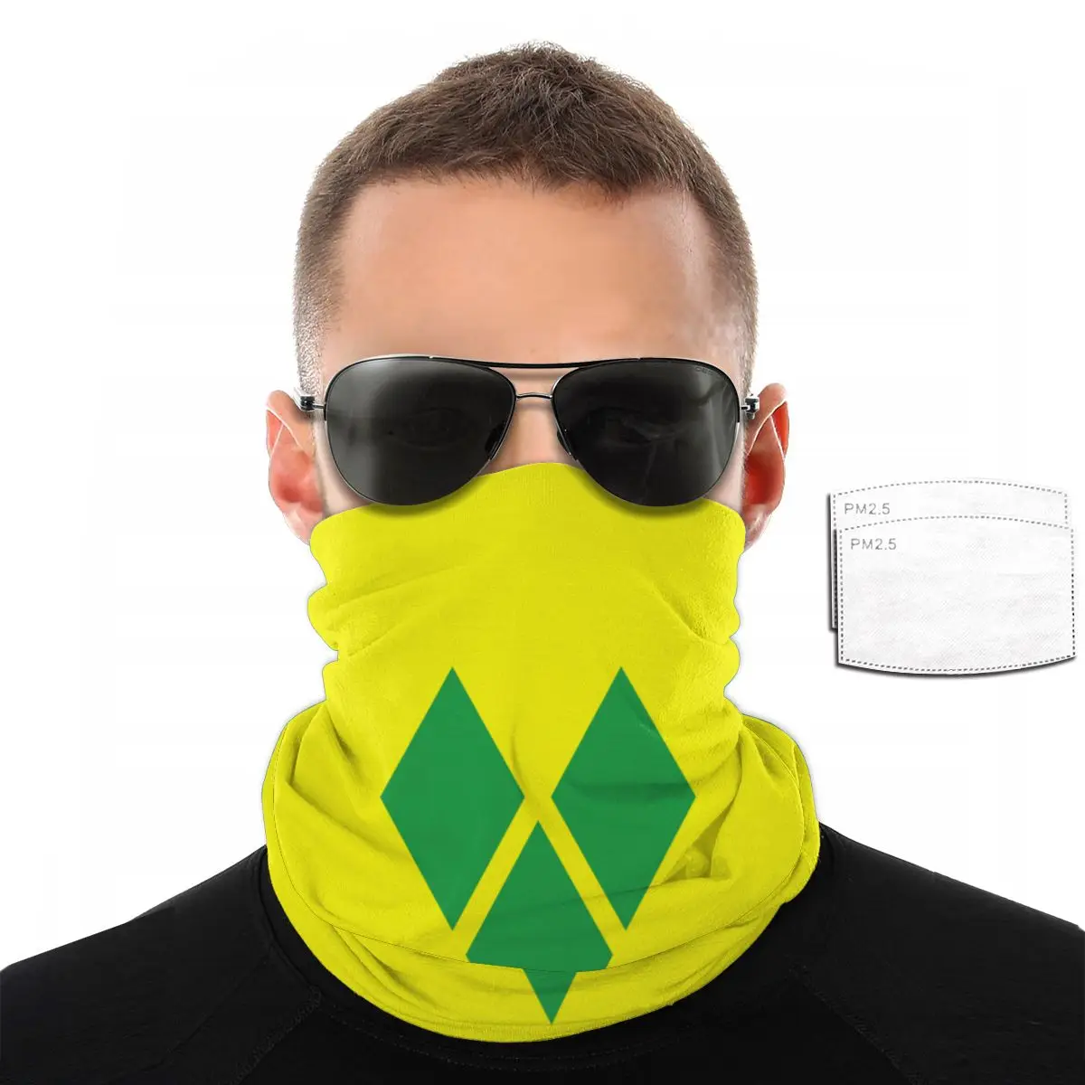 Saint Vincent And The Grenadines Flag Face Scarf With 2 Pcs Filter Multi-purpose Headscarf headband riding mask
Saint Vincent And The Grenadines Flag Face Scarf With 2 Pcs Filter Multi-purpose Headscarf headband riding mask