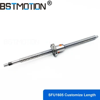 1605 ballscrew 165mm 200mm 265mm 300mm 365mm 400mm 465mm 500mm End Machined Ball Screw with SFU1605 Ball Nut
1605 ballscrew 165mm 200mm 265mm 300mm 365mm 400mm 465mm 500mm End Machined Ball Screw with SFU1605 Ball Nut