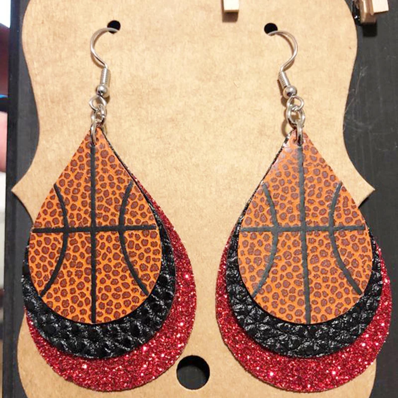 Boho Glitters 3D Basketball Three Layer Leather Teardrop Earrings Layered School Spirit Sports Earrings Gifts We Can Customize
Boho Glitters 3D Basketball Three Layer Leather Teardrop Earrings Layered School Spirit Sports Earrings Gifts We Can Customize