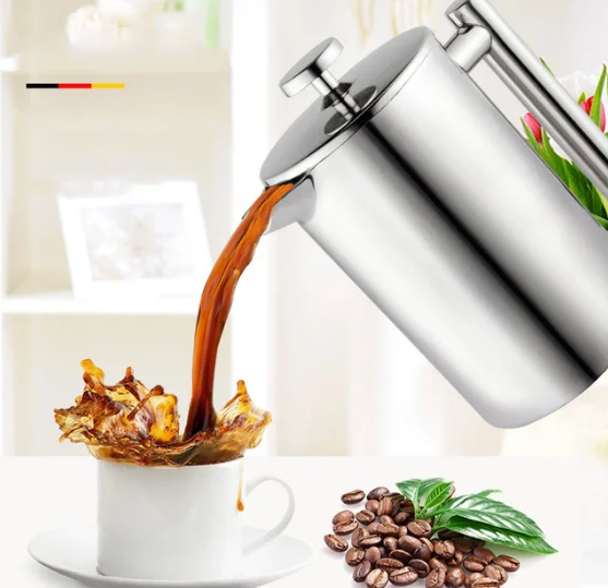 French Press Coffee Maker Best Double Walled Stainless Steel Cafetiere Insulated Coffee Tea Maker Pot Giving One Filter Baskets
French Press Coffee Maker Best Double Walled Stainless Steel Cafetiere Insulated Coffee Tea Maker Pot Giving One Filter Baskets