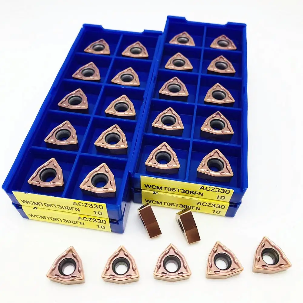 10PCS U drill insert WCMT06T308 FN ACZ330 turning CNC lathe parts tool WCMT06 insert for U drill lathe insert WCMT
10PCS U drill insert WCMT06T308 FN ACZ330 turning CNC lathe parts tool WCMT06 insert for U drill lathe insert WCMT