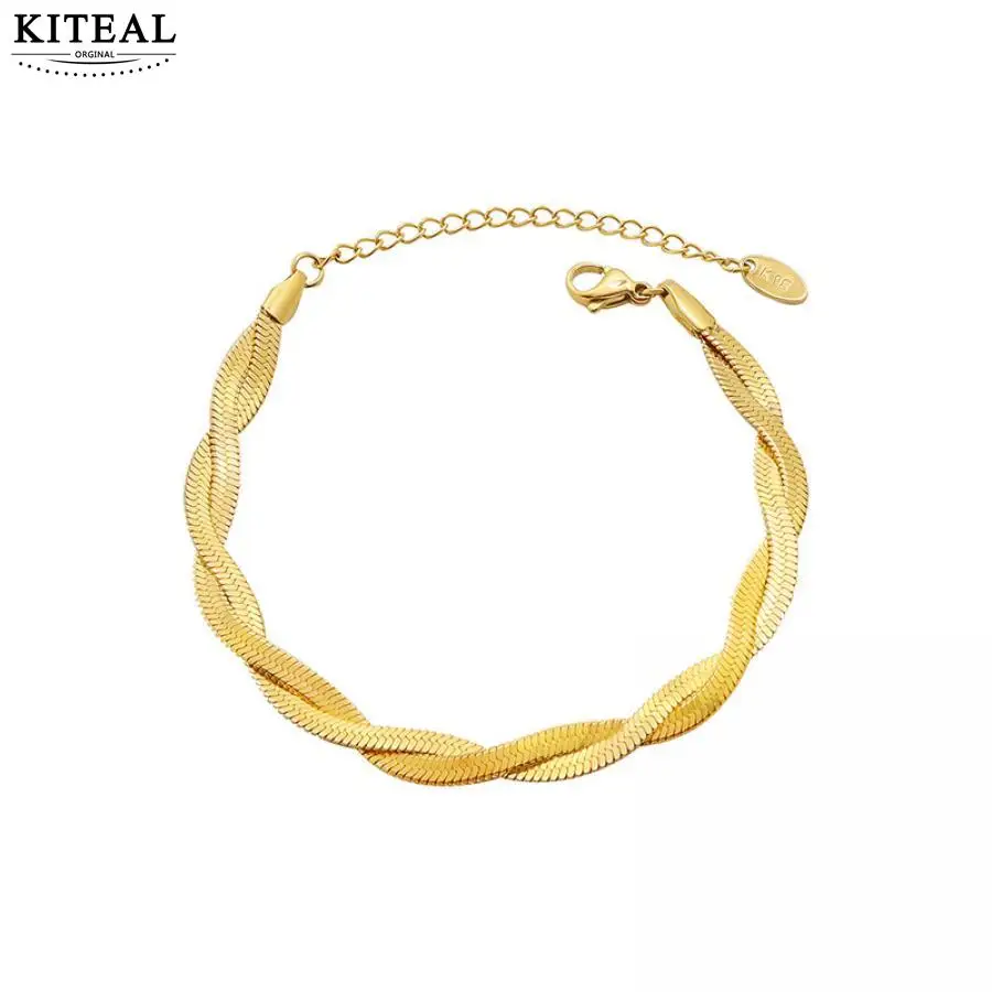 KITEAL New Beautiful Fashion Gold Vermeil necklace&bracelet for women Cross-wound snake chain tattoo choker diy 
KITEAL New Beautiful Fashion Gold Vermeil necklace&bracelet for women Cross-wound snake chain tattoo choker diy