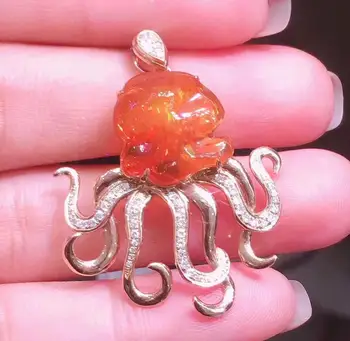 Y430 Fine Jewelry Real 18K Gold AU750 100% Natural Fire Opal Gemstones 4ct Female Pendants for Women Fine Necklace
Y430 Fine Jewelry Real 18K Gold AU750 100% Natural Fire Opal Gemstones 4ct Female Pendants for Women Fine Necklace