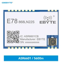 Ebyte E78-868LN22S(6601) ASR6601 LoRaWAN Node Module 868MHz 915MHz ABP OTAA SoC Long Range Small Size Low Power Transceiver
Ebyte E78-868LN22S(6601) ASR6601 LoRaWAN Node Module 868MHz 915MHz ABP OTAA SoC Long Range Small Size Low Power Transceiver