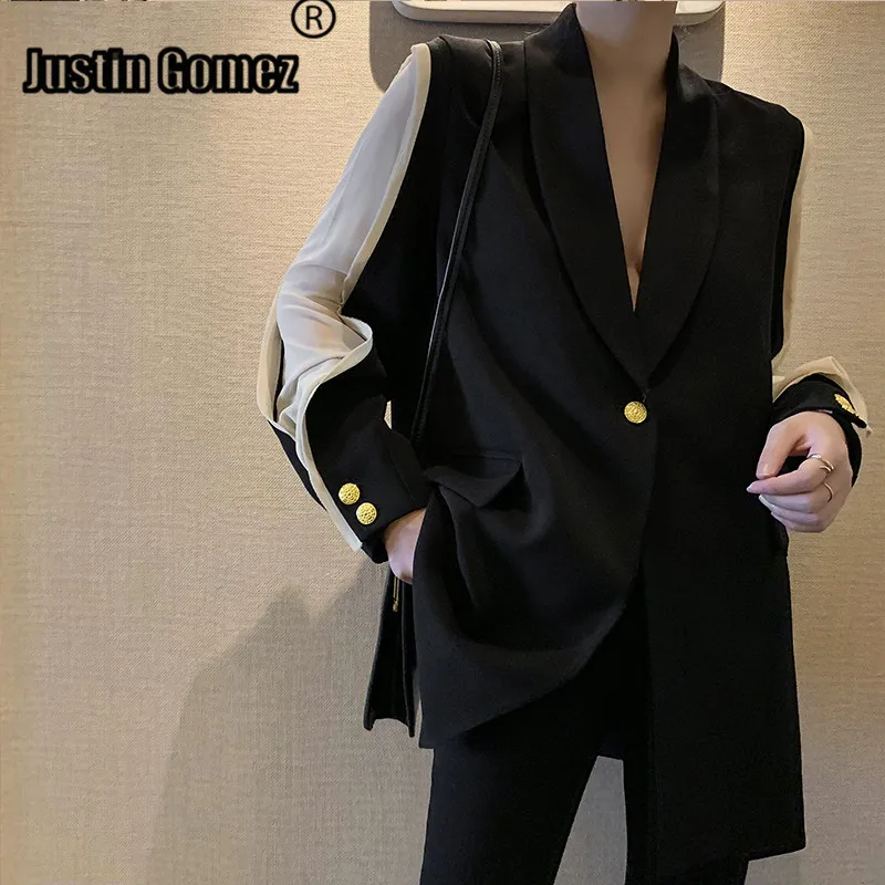 Sleeve Patchwork OL Blazer With Belt Single Button Professional Women Blazers and Jackets Temperament Warm Jackets for Women
Sleeve Patchwork OL Blazer With Belt Single Button Professional Women Blazers and Jackets Temperament Warm Jackets for Women