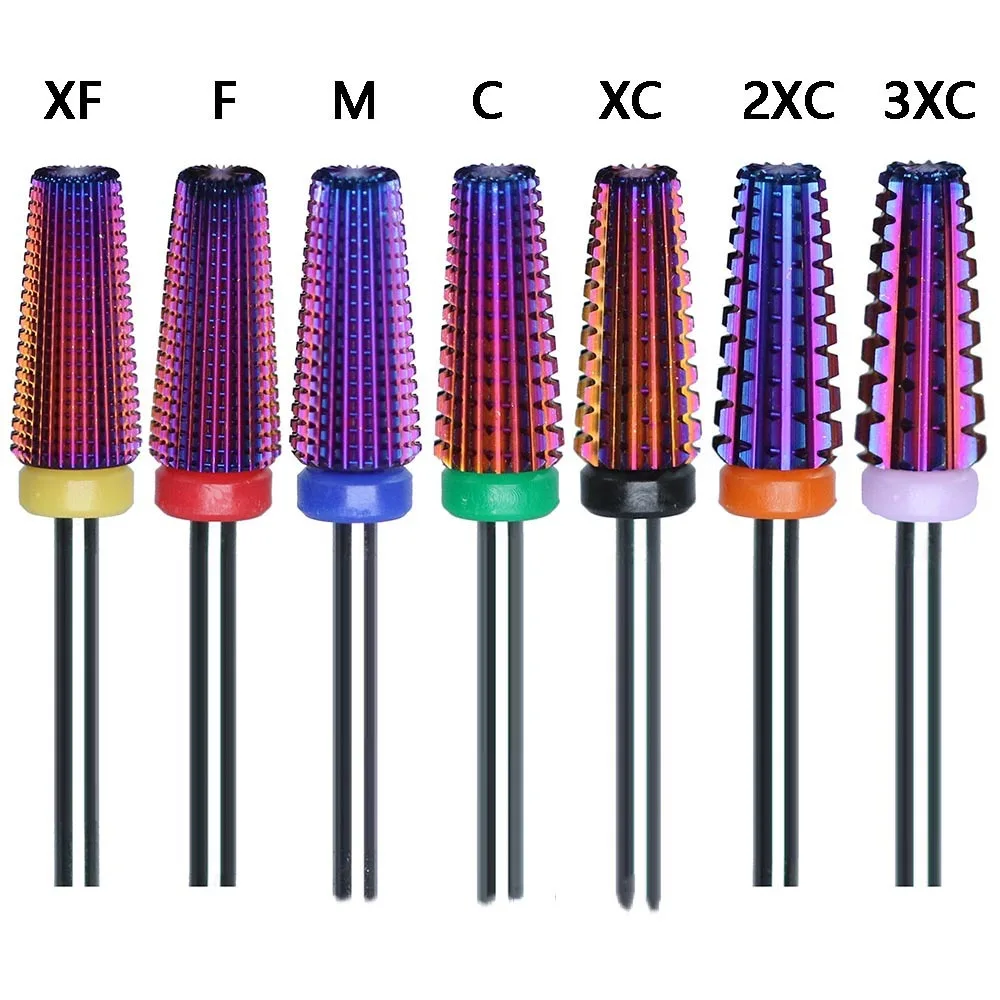 7Types(5IN1)Tungsten Blue Rainbow Carbide Nail Drill Bit Electric Nail Mills Cutter for Manicure Machine Nail Files Accessories
7Types(5IN1)Tungsten Blue Rainbow Carbide Nail Drill Bit Electric Nail Mills Cutter for Manicure Machine Nail Files Accessories