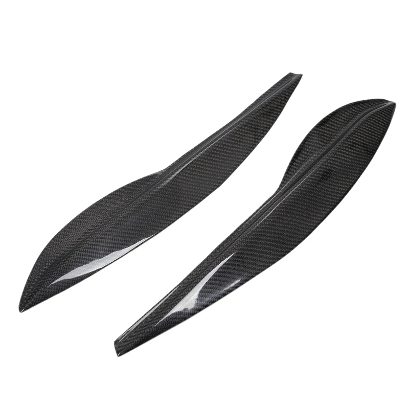Carbon Fiber Headlight Eyebrows Cover Trim Fit for Honda Fit GE8 2009-2012