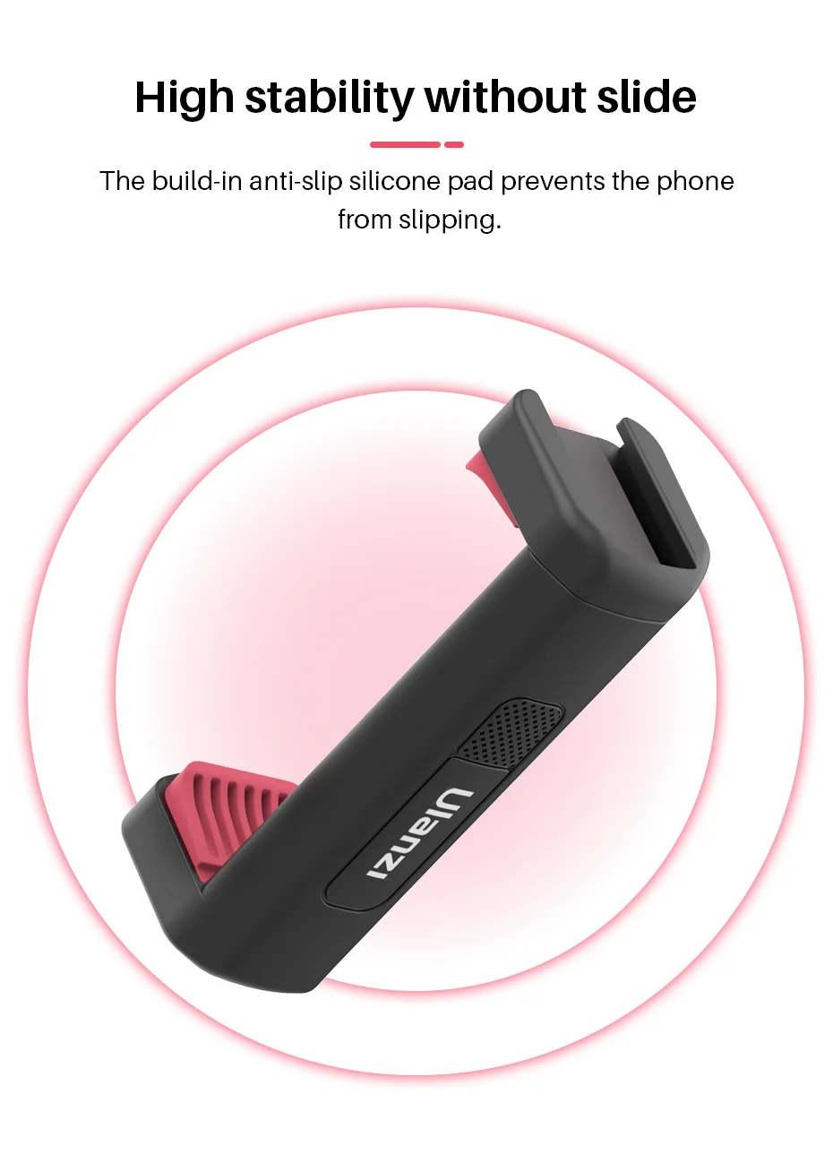 Ulanzi ST-19 Portable Phone Holder Phone Mount Clamp Clip With Cold Shoe 1/4'' Tripod Mount Stand Mic Fill Light for TikTok Vlog Ulanzi ST-19 Portable Phone Holder Phone Mount Clamp Clip With Cold Shoe 1/4'' Tripod Mount Stand Mic Fill Light for TikTok Vlog