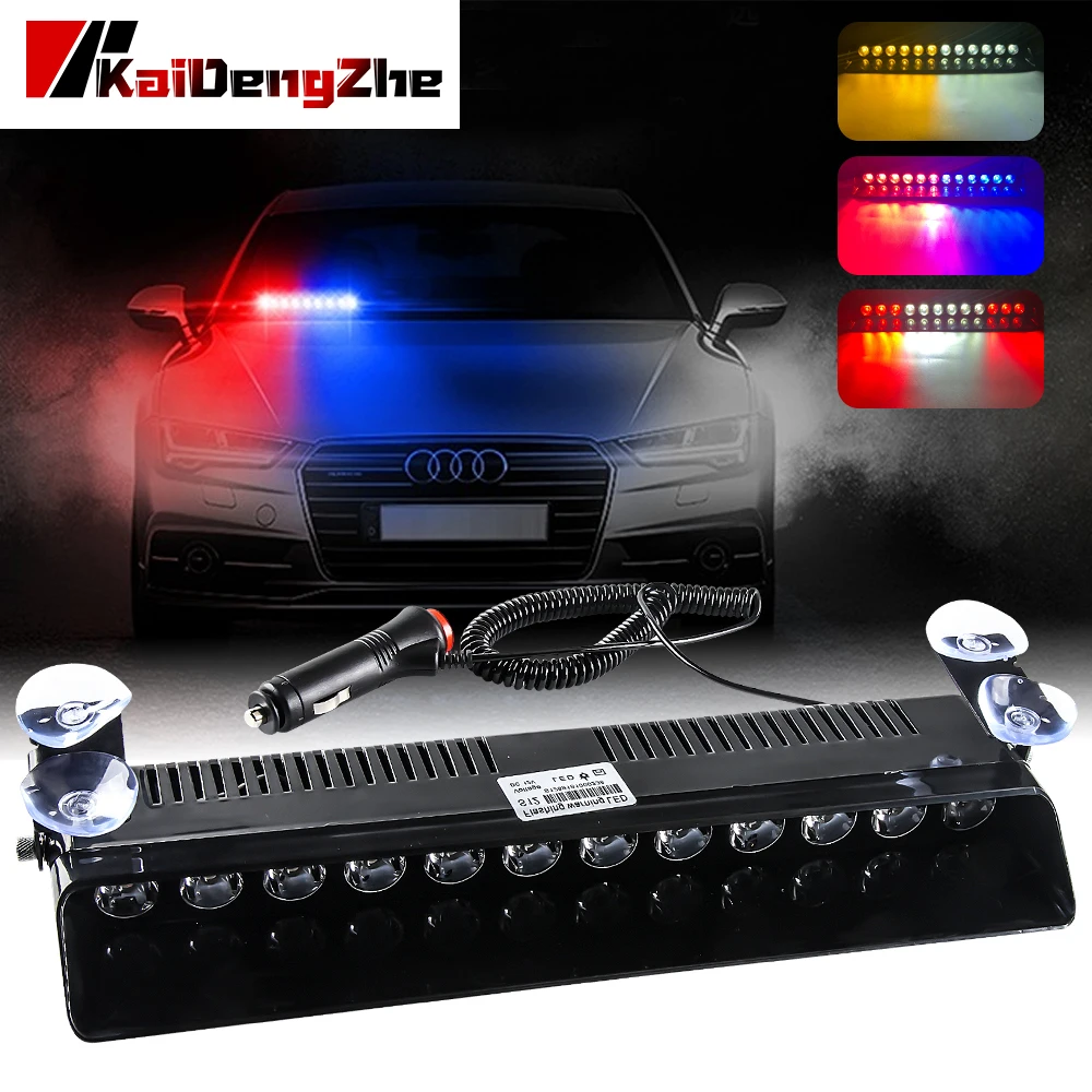 12 LED Beads Car Light Police Strobe Light Emergency Suction Cup Warning Light 14 Flash Mode For Truck SUV With Cigarette Light
12 LED Beads Car Light Police Strobe Light Emergency Suction Cup Warning Light 14 Flash Mode For Truck SUV With Cigarette Light