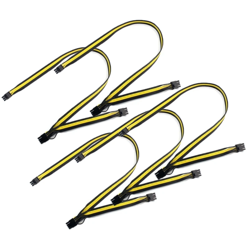 5Pcs/Lot GPU Power Extension Cable Cord 18AWG 6 Pin Male to Dual 8Pin (6+2) Male Power Conversion Board Cable
5Pcs/Lot GPU Power Extension Cable Cord 18AWG 6 Pin Male to Dual 8Pin (6+2) Male Power Conversion Board Cable