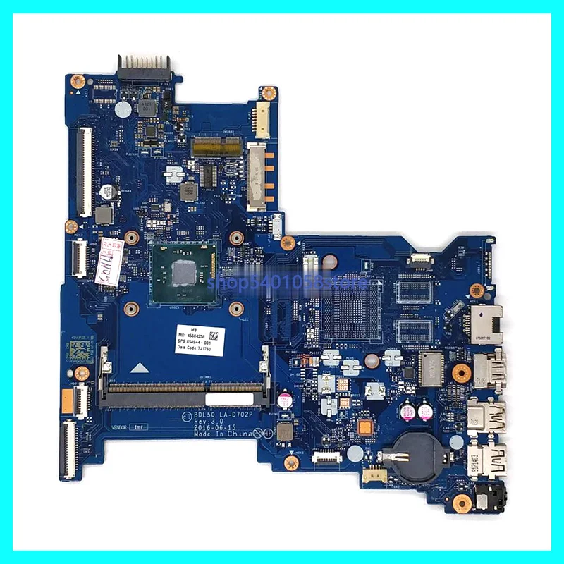 854944-001 854944-601 BDL50 LA-D702P UMA w N3060 CPU for HP Notebook 15-ay Series PC Laptop Motherboard Mainboard
854944-001 854944-601 BDL50 LA-D702P UMA w N3060 CPU for HP Notebook 15-ay Series PC Laptop Motherboard Mainboard