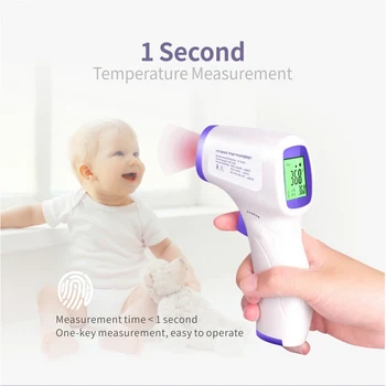 Digital Thermometer IR Infrared Thermometer Non-contact Forehead Body Surface Temperature Instruments Data Hold Function
Digital Thermometer IR Infrared Thermometer Non-contact Forehead Body Surface Temperature Instruments Data Hold Function