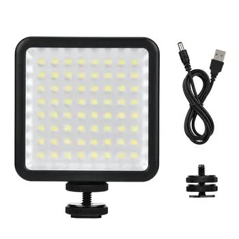 W64 LED Light Portable Mini Photography Video Fill Lamp 6000K Stepless Dimmable 900lm with Hot Shoe Bracket for Camera Phone
W64 LED Light Portable Mini Photography Video Fill Lamp 6000K Stepless Dimmable 900lm with Hot Shoe Bracket for Camera Phone