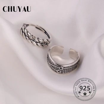 Chuyau s925 Sterling Silver Ins Style Vintage Open Twist Pentagram Niche Design Ring For Women Gift Simple Geometric Jewelry
Chuyau s925 Sterling Silver Ins Style Vintage Open Twist Pentagram Niche Design Ring For Women Gift Simple Geometric Jewelry