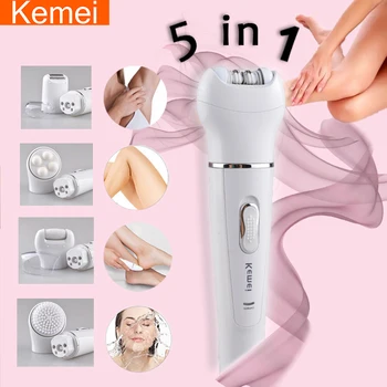 Kemei Epilator 5in1 multifunctional electric epilator face armpit bikini epilator razor trimmer Multi-Part Electric Shaver 5
Kemei Epilator 5in1 multifunctional electric epilator face armpit bikini epilator razor trimmer Multi-Part Electric Shaver 5
