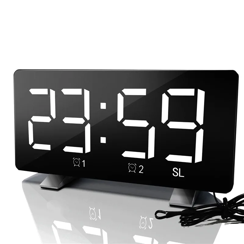 6 inch Large LED Screen FM Radio Alarm Clock Support Dual Alarms Snooze Time Memory Function USB Charging Port With USB Cable
6 inch Large LED Screen FM Radio Alarm Clock Support Dual Alarms Snooze Time Memory Function USB Charging Port With USB Cable