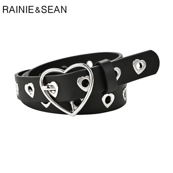 RAINIE SEAN Heart Buckle Women Belt Hollow Out Ladies Belt for Trousers Fashion Buckle 2020 New Brand Black White Ladies Belt
RAINIE SEAN Heart Buckle Women Belt Hollow Out Ladies Belt for Trousers Fashion Buckle 2020 New Brand Black White Ladies Belt