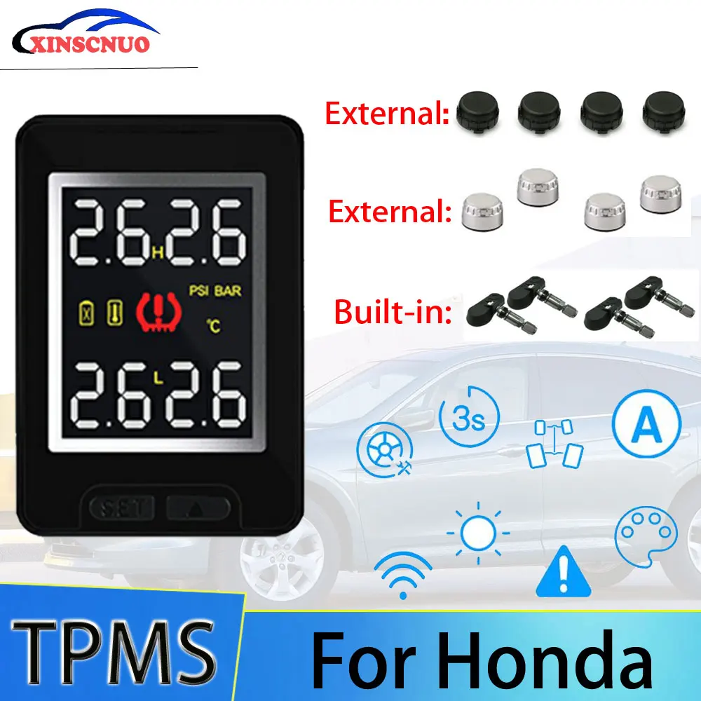 XINSCNUO Car electronics Wireless For Honda Crosstour TPMS Tire Pressure Monitoring System Sensor LCD Display
XINSCNUO Car electronics Wireless For Honda Crosstour TPMS Tire Pressure Monitoring System Sensor LCD Display