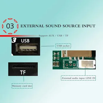 New With Four Buttons Remote Control Bluetooth 5.0 Color Screen Digital Screen Audio FM Player Mp3 Memory Function Decoder
New With Four Buttons Remote Control Bluetooth 5.0 Color Screen Digital Screen Audio FM Player Mp3 Memory Function Decoder