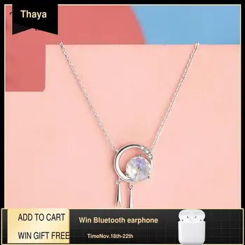 Thaya 100% s925 Sterling Silver Original Brand Necklace Silver Cubic Zircon Crystal Necklace For Women Fine Jewelry Gift
Thaya 100% s925 Sterling Silver Original Brand Necklace Silver Cubic Zircon Crystal Necklace For Women Fine Jewelry Gift