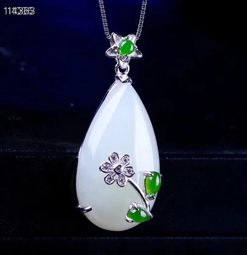 Certified S925 Sterling Silver Jade Jasper Pendants Necklace for Women Jewelry 08
Certified S925 Sterling Silver Jade Jasper Pendants Necklace for Women Jewelry 08