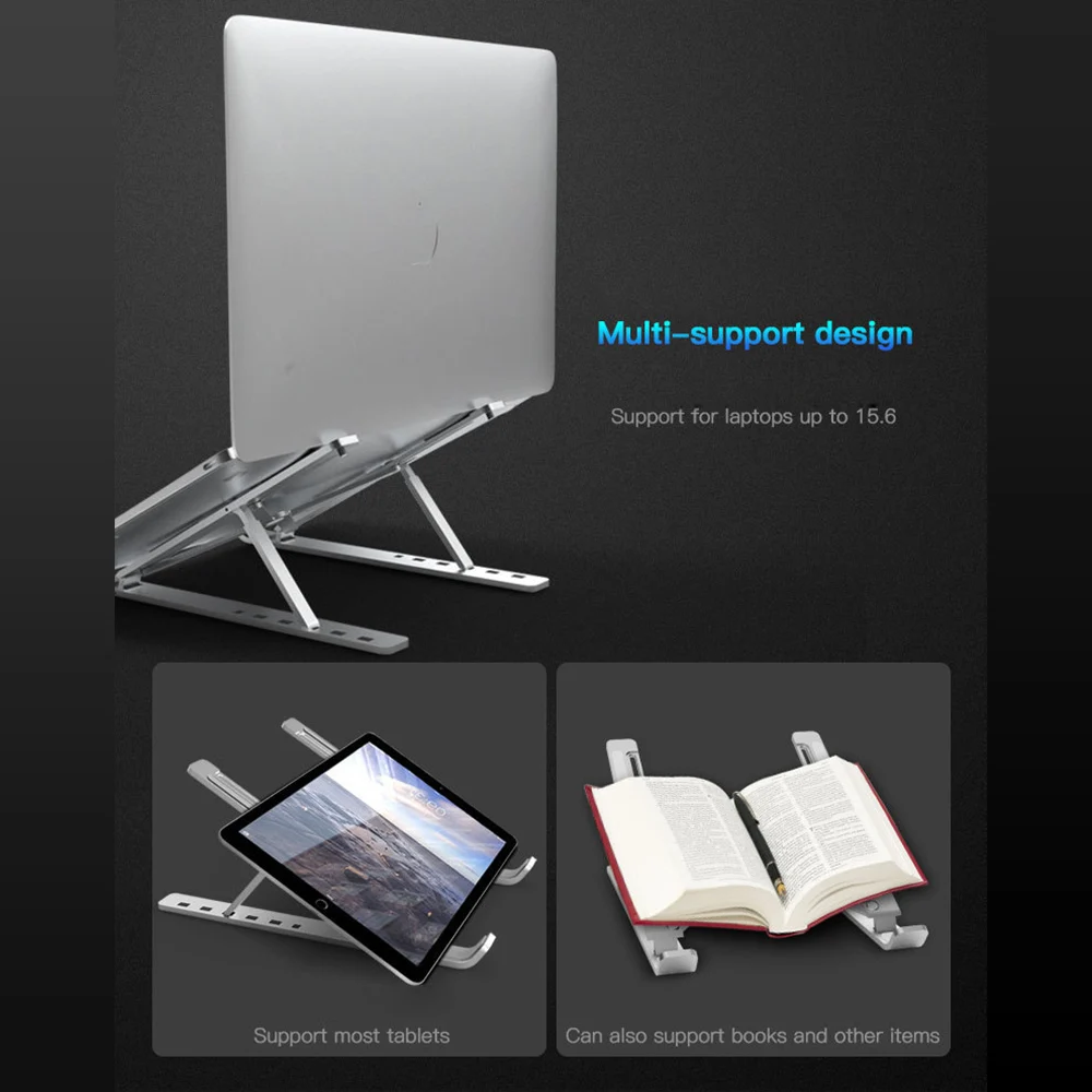 Notebook Laptop Universal Stand Holder for Home Work Book Etc Alloy Portable Foldable 6-Level Height Laptop Stand Accessories
Notebook Laptop Universal Stand Holder for Home Work Book Etc Alloy Portable Foldable 6-Level Height Laptop Stand Accessories