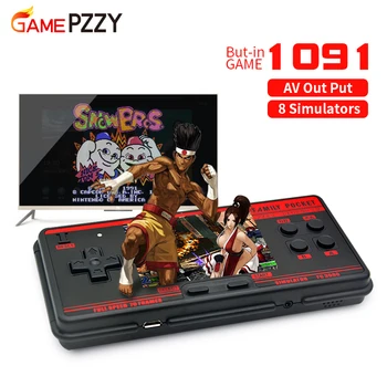 Retro Handheld Video Game Console Built-in 1091 Classic Games Portable Console Support 8 Formats Game AV Out Put
Retro Handheld Video Game Console Built-in 1091 Classic Games Portable Console Support 8 Formats Game AV Out Put