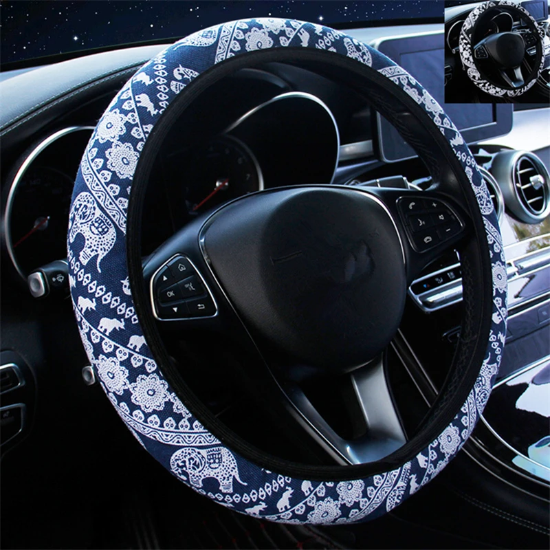 2020 new car steering wheel covers elephant printed elastic band without loop car Applicable for diameter 36-40cm Anti-Slip
2020 new car steering wheel covers elephant printed elastic band without loop car Applicable for diameter 36-40cm Anti-Slip