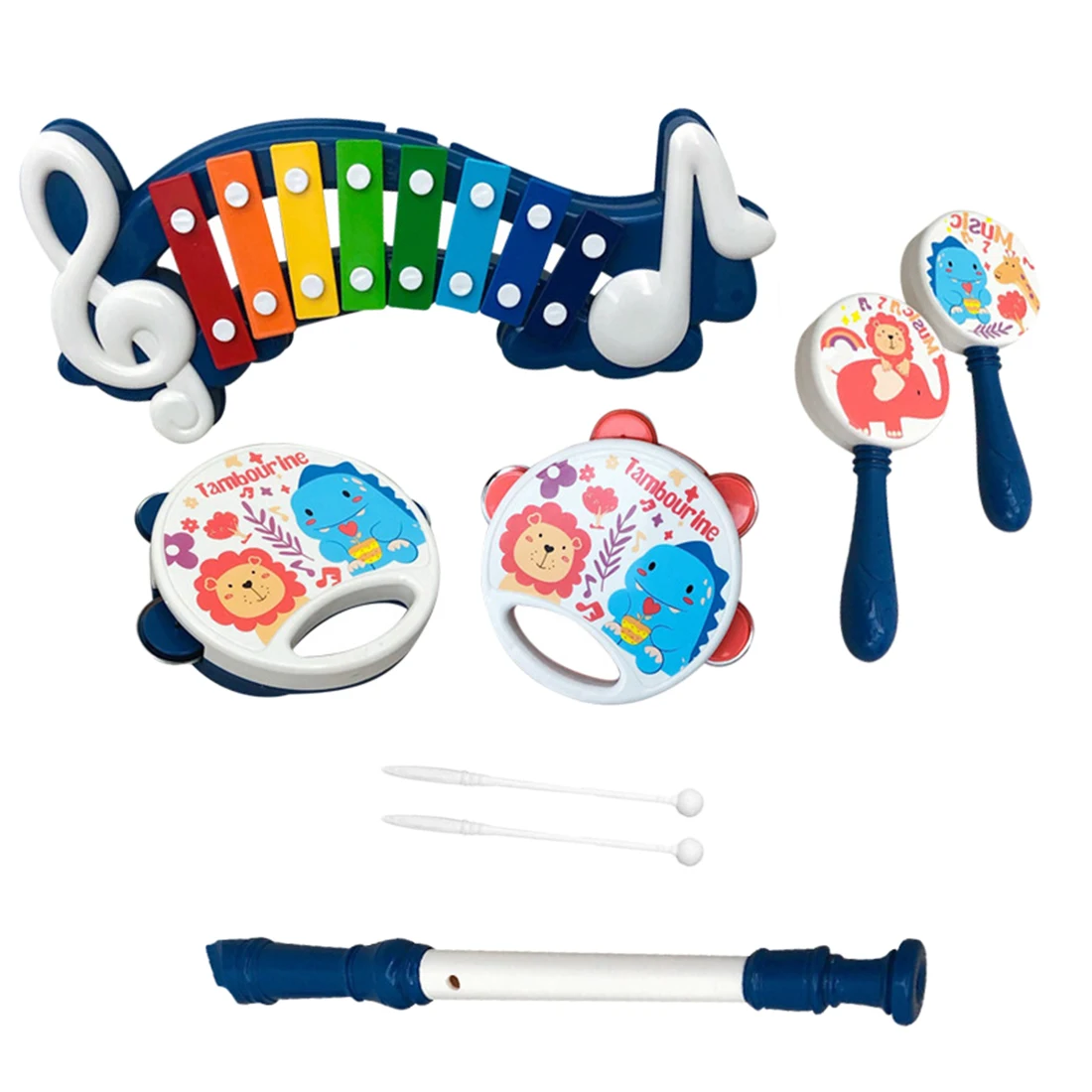 5Pcs 8 Tones Hand Knocking Musical Instruments Early Educational Toy Set for Children - Blue
5Pcs 8 Tones Hand Knocking Musical Instruments Early Educational Toy Set for Children - Blue