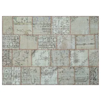 Handmade Beige Vintage Overdyed Patchwork Area Rug 160x230 Cm-5'3''X7'7''
Handmade Beige Vintage Overdyed Patchwork Area Rug 160x230 Cm-5'3''X7'7''