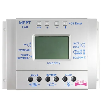1PC 60A MPPT 12V/24V Solar Charge Controller Solar Photovoltaic Power System Controller LCD Solar Cell Panel Controller with USB
1PC 60A MPPT 12V/24V Solar Charge Controller Solar Photovoltaic Power System Controller LCD Solar Cell Panel Controller with USB